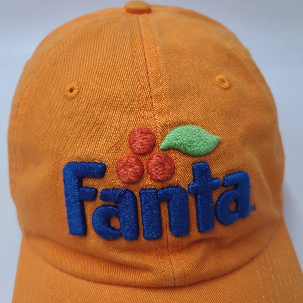 Fanta Hat Strapback American Needle Orange Blue Soda Logo Promo Casual Dad Men